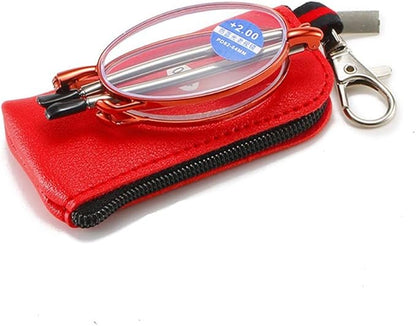 Lunettes pliantes avec étui zippé – Anti-lumière bleue, cadre métal