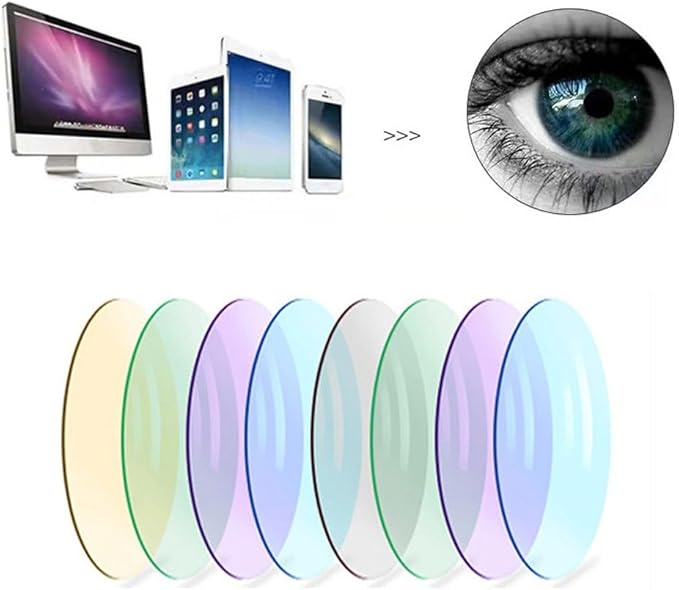 Lunettes pliantes avec étui zippé – Anti-lumière bleue, cadre métal