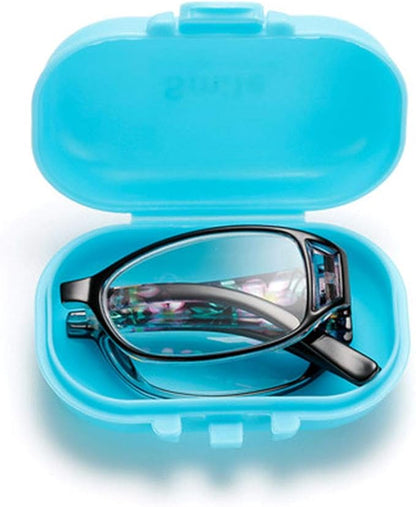 Lunettes de lecture pliantes unisexes – Anti-lumière bleue, avec étui