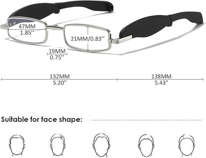 Lunettes rotatives 360° – Anti-lumière bleue, confortables et portables