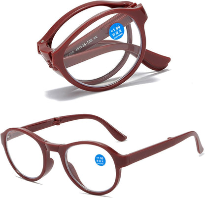 Mini lunettes pliantes – Cadre métal noir, format compact avec boîte