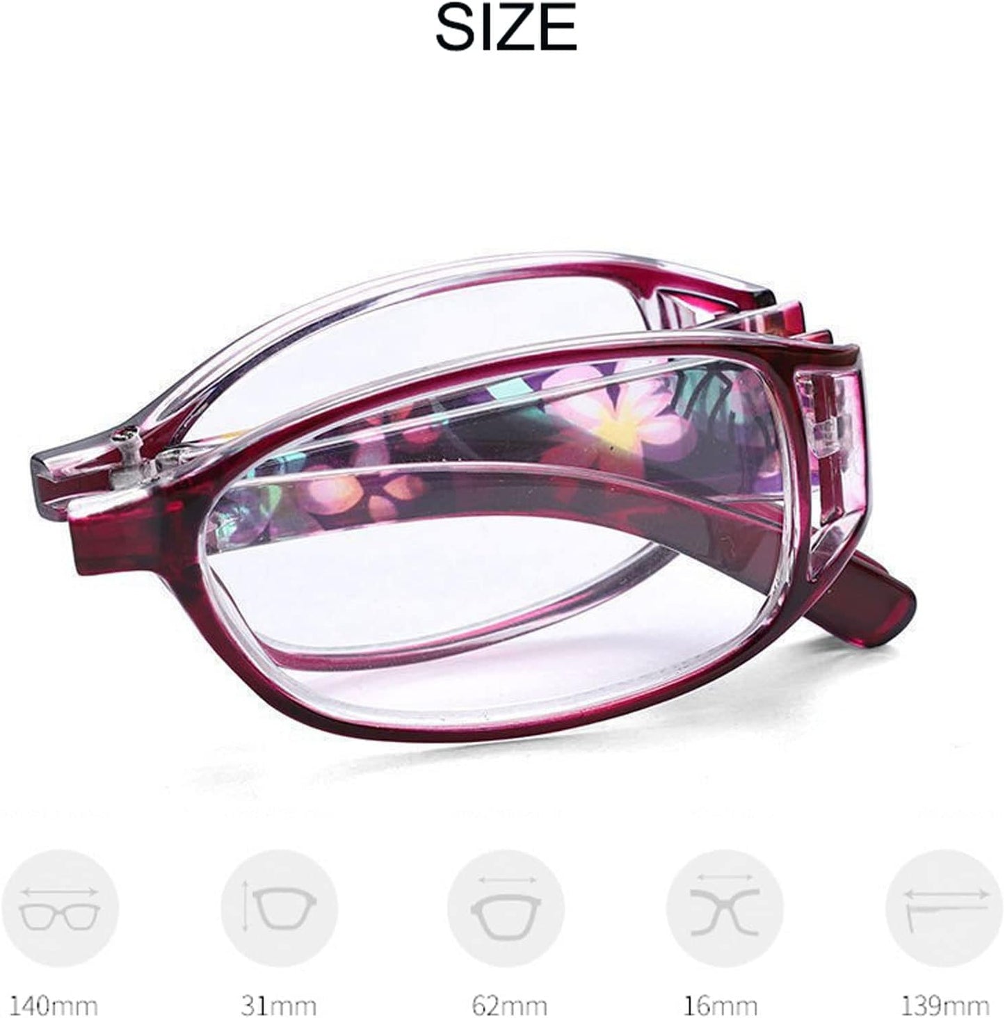 Lunettes de lecture pliantes unisexes – Anti-lumière bleue, avec étui