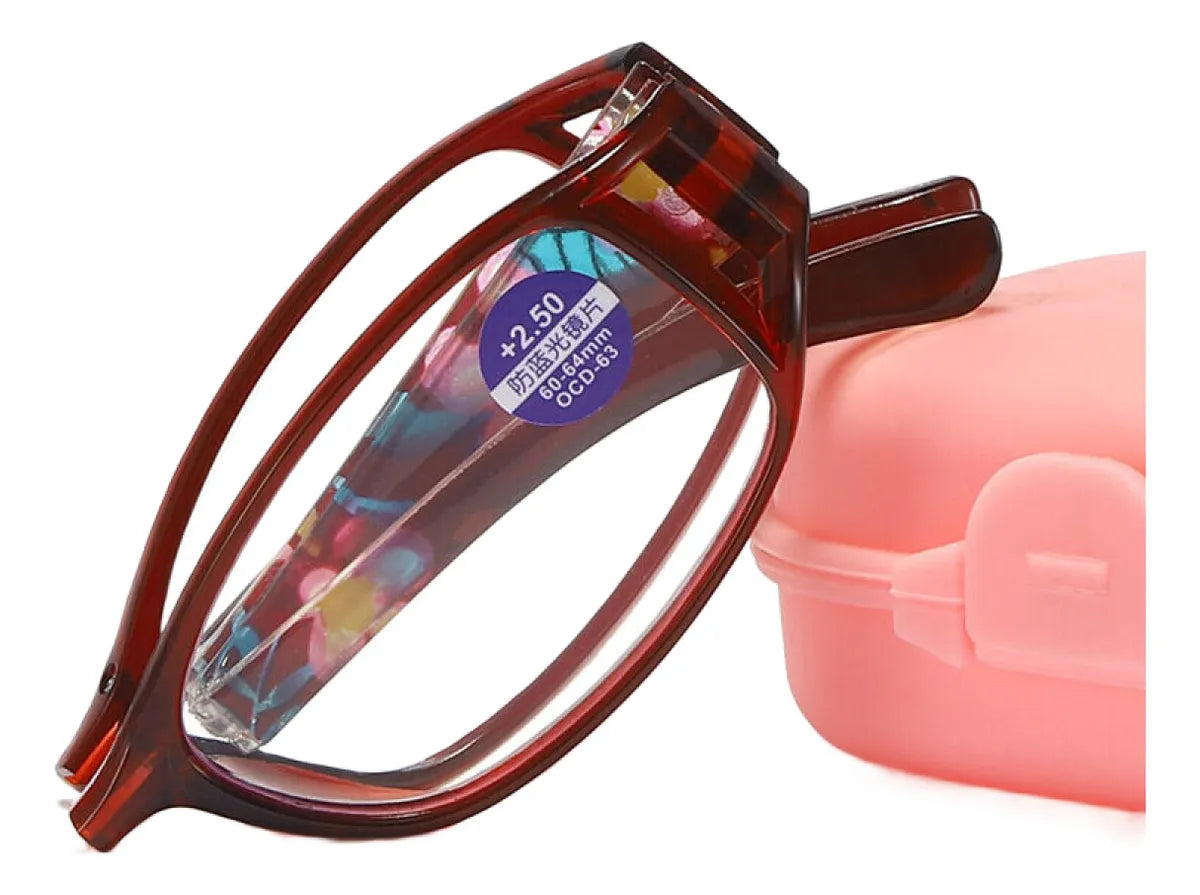 Lunettes de lecture pliantes unisexes – Anti-lumière bleue, avec étui