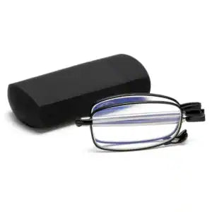 Lunettes titane pliantes – Ultra légères, anti-lumière bleue (+1 à +2)