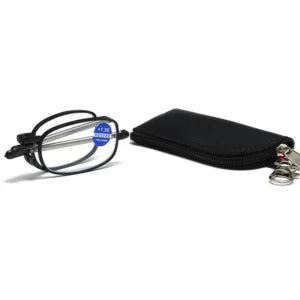 Lunettes titane pliantes – Ultra légères, anti-lumière bleue (+1 à +2)