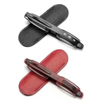 Lunettes de lecture compactes pliables pour homme et femme - Rotation à 360 ° - Aide à la lecture - Légères - TR90 - Petites lunettes étroites pliantes avec étui en cuir