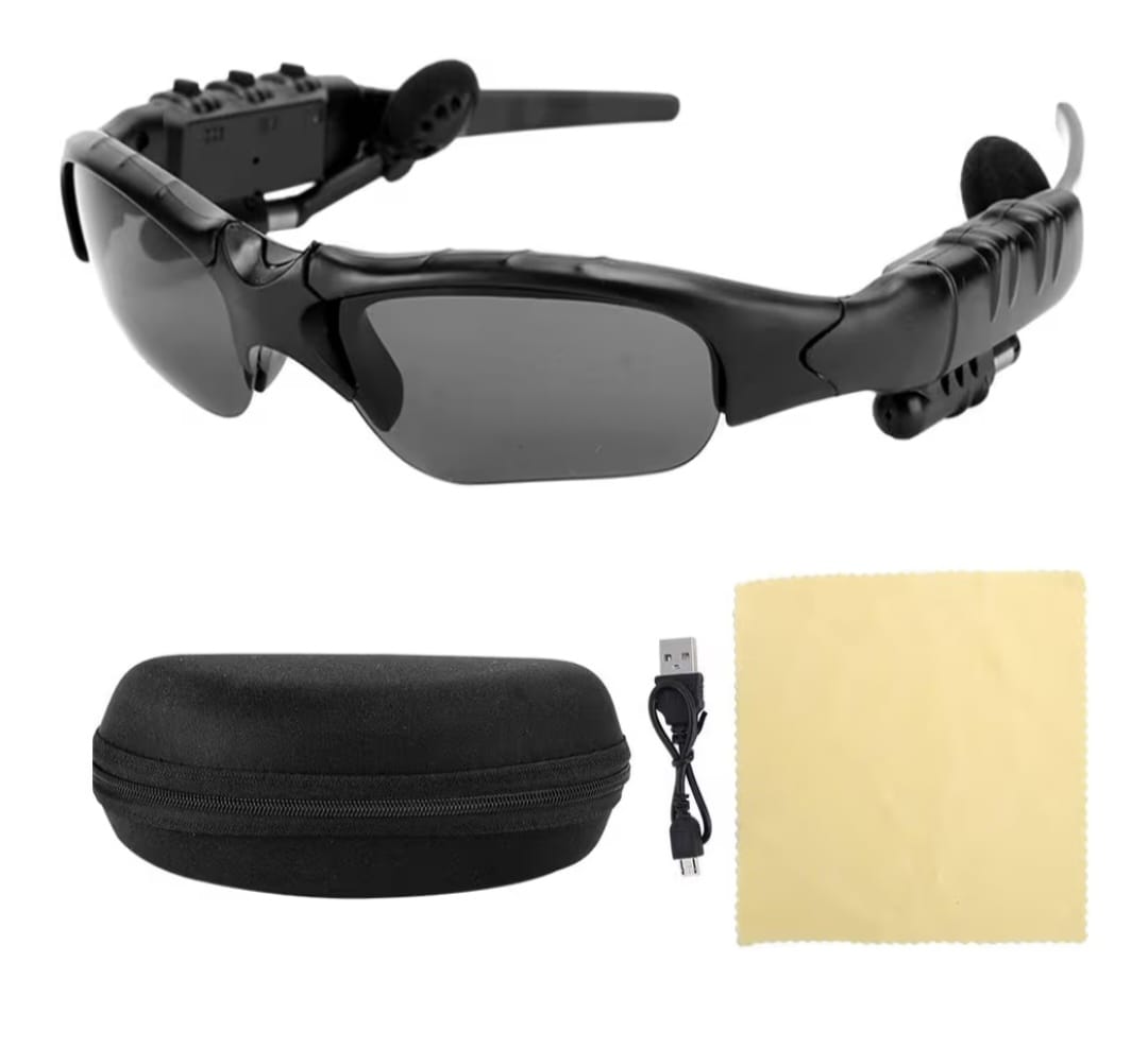 Intelligentes, Lunettes de Bluetooth Lunettes de MP3 Lunettes de Audio avec Verres Polarisés, Commande Vocale et Style d'oreille Ouverte Écouter de la Musique