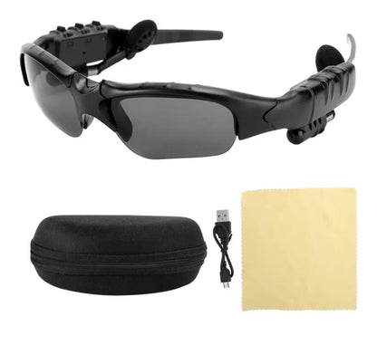 Intelligentes, Lunettes de Bluetooth Lunettes de MP3 Lunettes de Audio avec Verres Polarisés, Commande Vocale et Style d'oreille Ouverte Écouter de la Musique