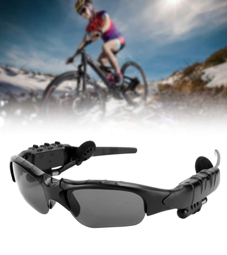 Intelligentes, Lunettes de Bluetooth Lunettes de MP3 Lunettes de Audio avec Verres Polarisés, Commande Vocale et Style d'oreille Ouverte Écouter de la Musique