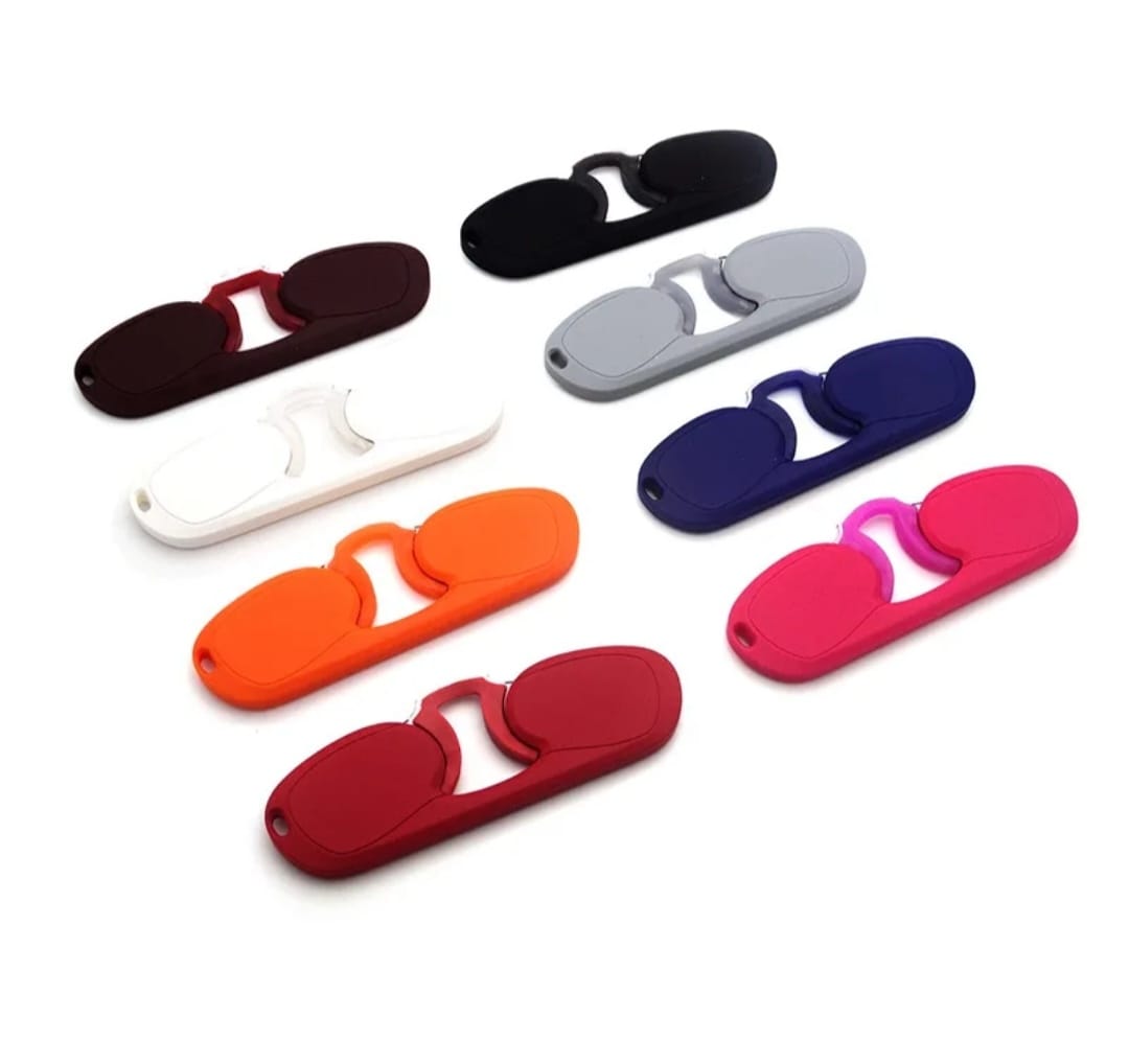 Lunettes de lecture à nez pincé pour hommes et femmes, lunettes de lecture porte-clés haut de gamme