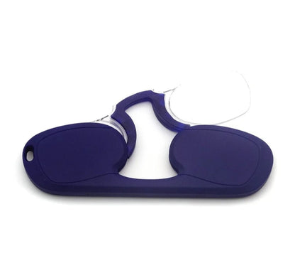 Lunettes de lecture à nez pincé pour hommes et femmes, lunettes de lecture porte-clés haut de gamme