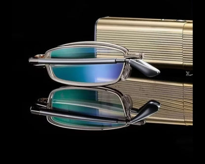 Lunettes de lecture miniatures portables pliables avec étui