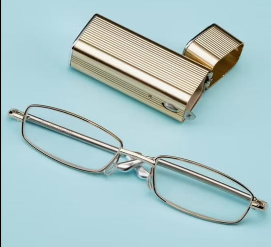 Lunettes de lecture miniatures portables pliables avec étui