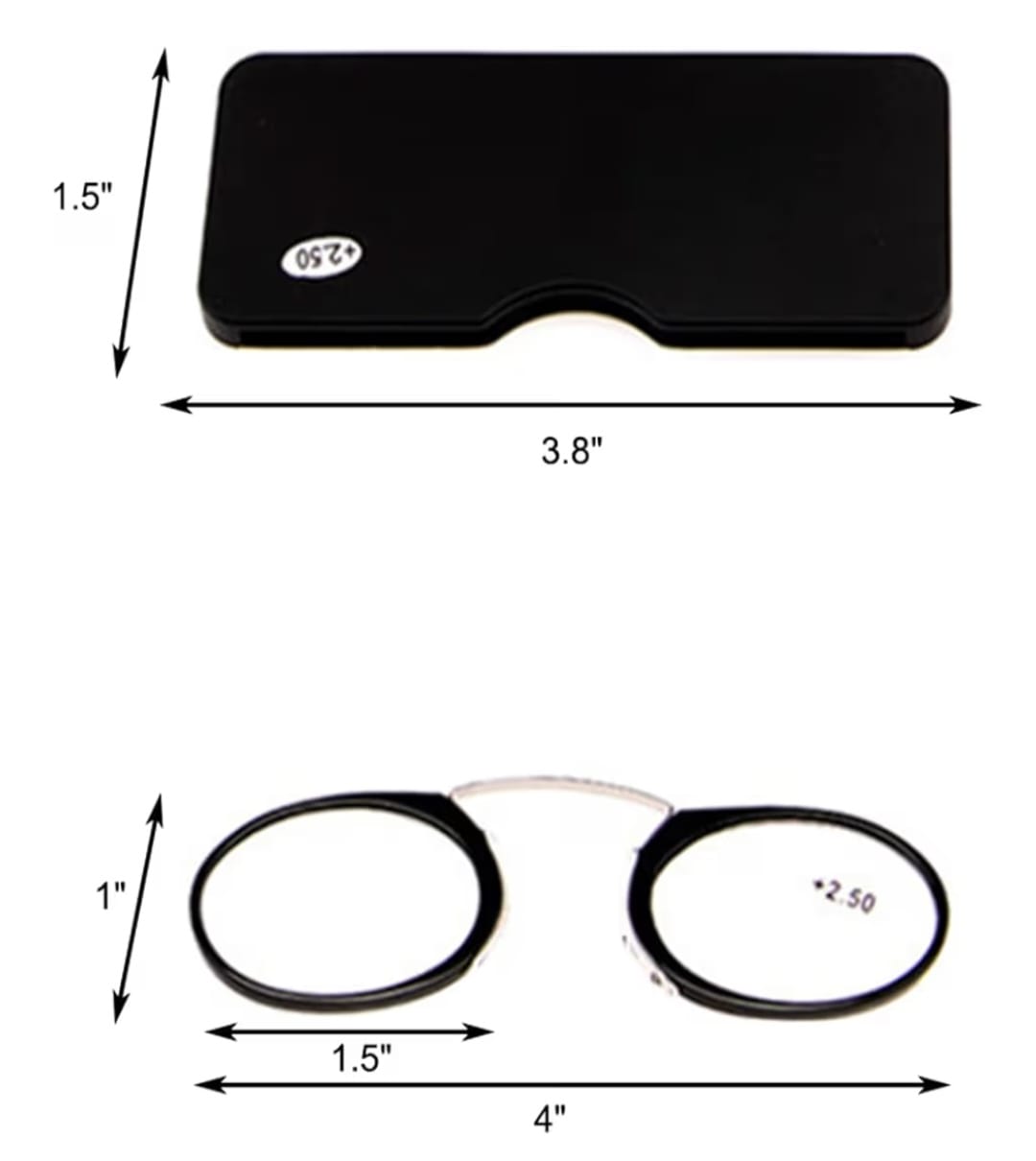 Lunettes de lecture pour hommes et femmes, mini lunettes de lecture portables avec pince-nez