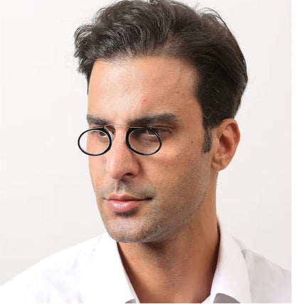 Lunettes de lecture pour hommes et femmes, mini lunettes de lecture portables avec pince-nez