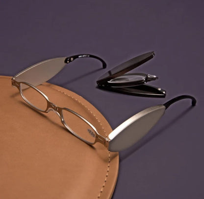 Lunettes de lecture pliable pour femmes et hommes, mode portable, lunettes de presbytie pliables unisexes avec loupe