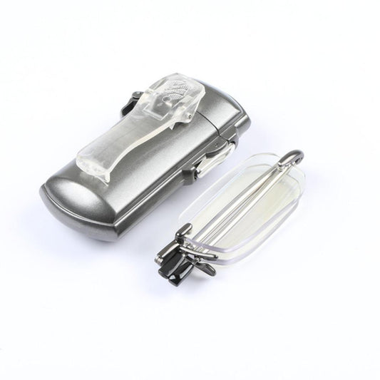 Mini lunettes de lecture pliantes sans cadre avec étui – Design portable et élégant pour hommes et femmes