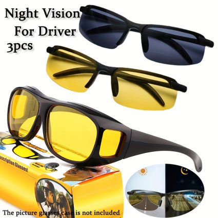 Lunettes de Vision Nocturne Anti-Reflets pour Conduite et Outdoor